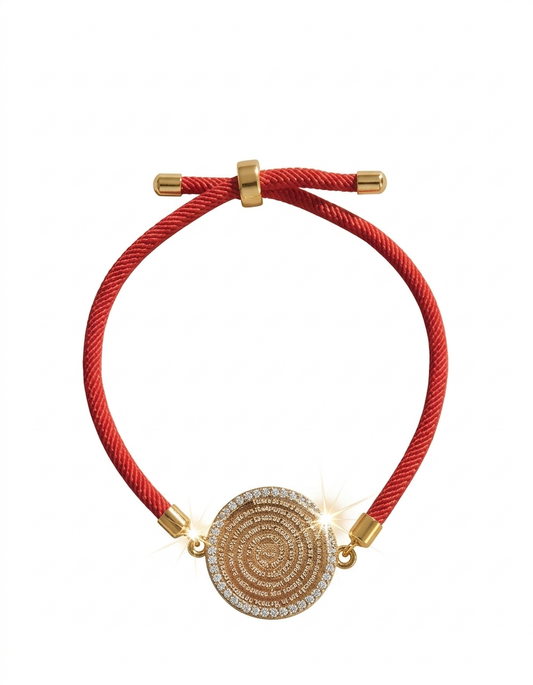 OUR FATHER PRAYER RED BRACELET