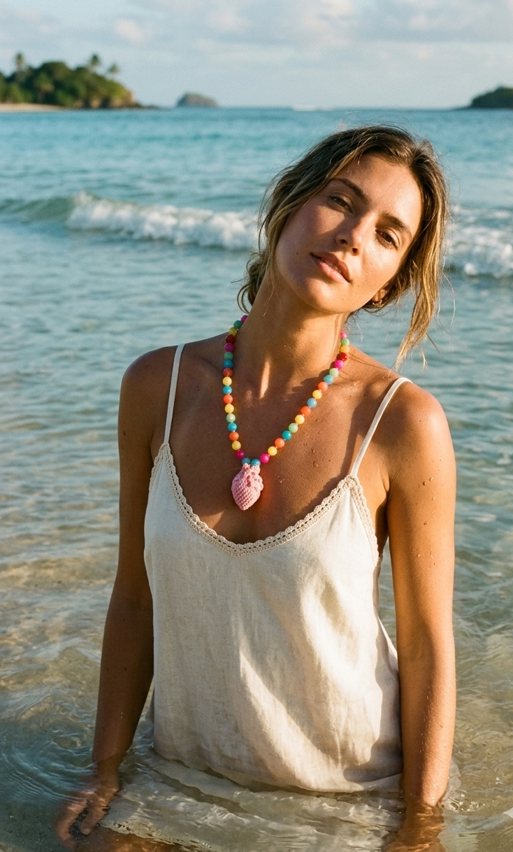 FULL HEART COLORFUL NECKLACE