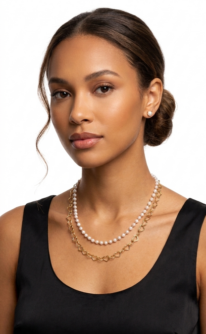 PEARL LOVE DOUBLE SET NECKLACE