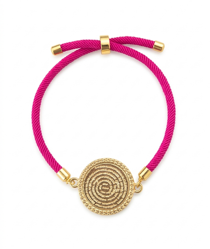 OUR FATHER PRAYER BRACELET MAGENTA