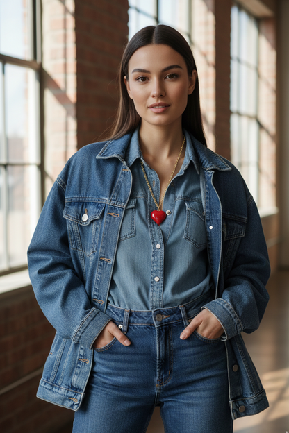 PASSION RED HEART NECKLACE