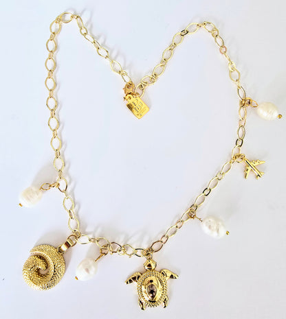PERLA DI MARE TURTLE NECKLACE
