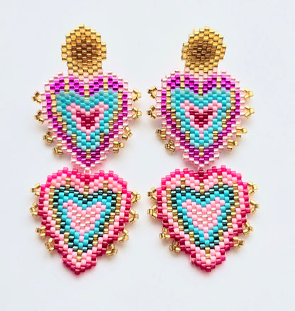 DOUBLE HEARTS EARRINGS