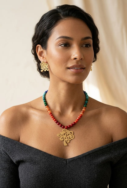 CHAKRAS TREE OF LIFE NECKLACE SET