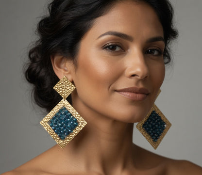 OCEAN MAJESTY BEADED EARRINGS