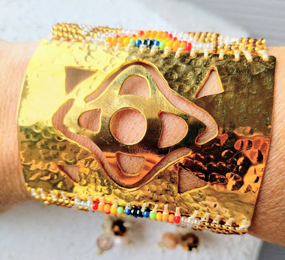 SUN GOLD BEADED BRACELET