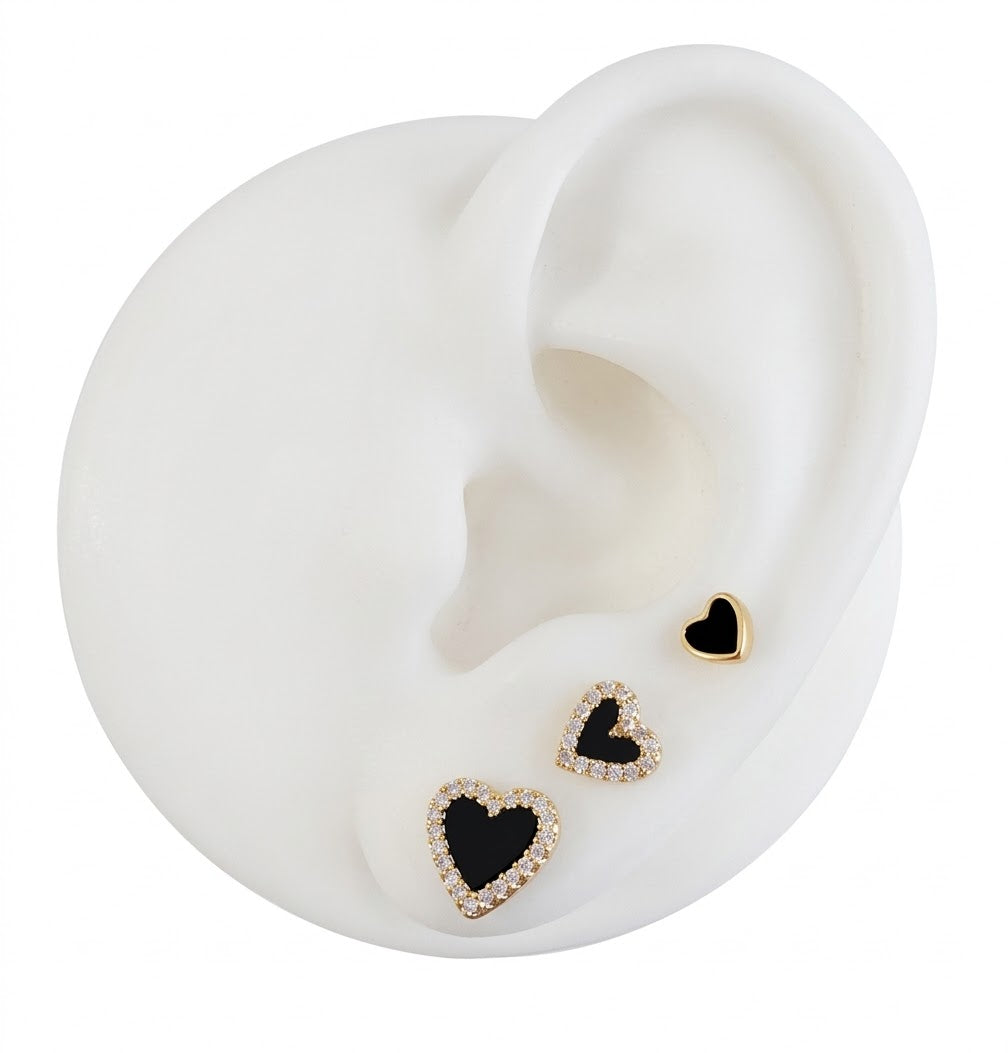 3 BLACK HEARTS SET