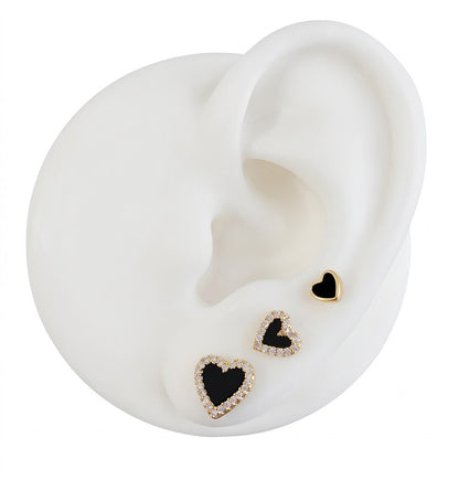 3 BLACK HEARTS SET