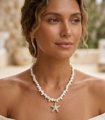 STARFISH MOTHER PEARL NECKLACE
