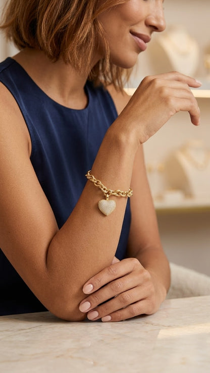 HEART GOLD BRACELET