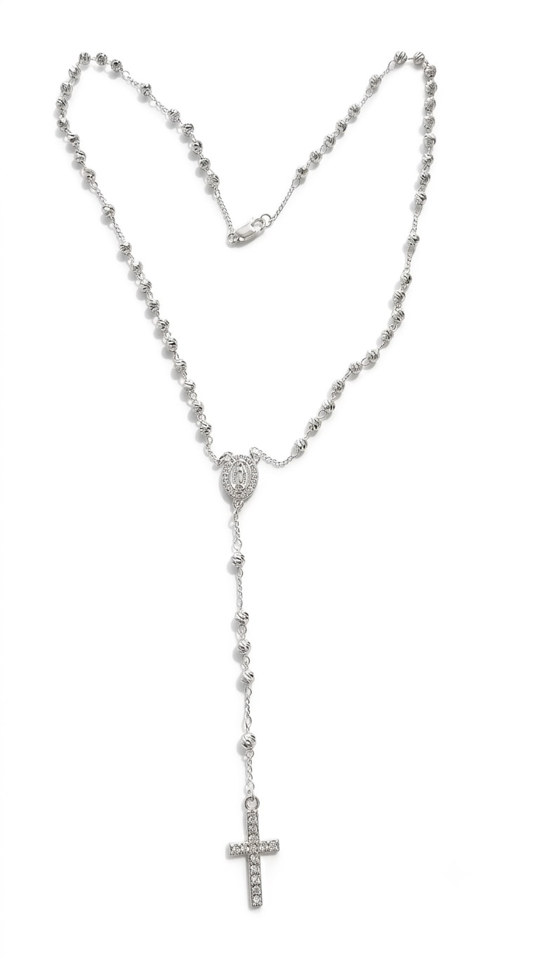 ROSARY SILVER PLATED