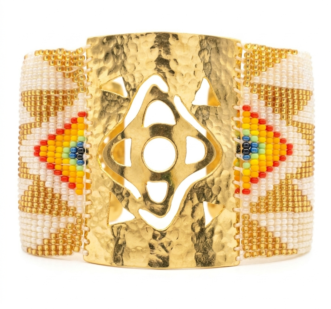 SUN GOLD BEADED BRACELET