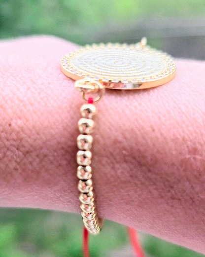 OUR FATHER PRAYER BRACELET GOLD BEADS