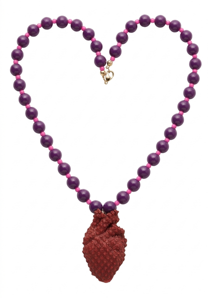 FULL HEART PURPLE NECKLACE