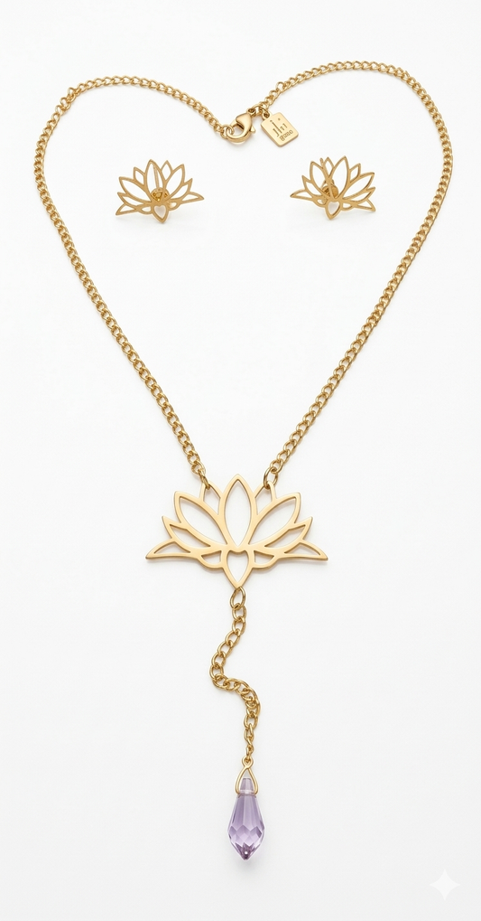 Lotus Flower Set-Necklaces