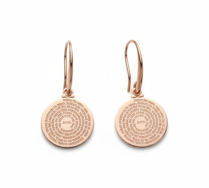 OUR FATHER PRAYER EARRINGS