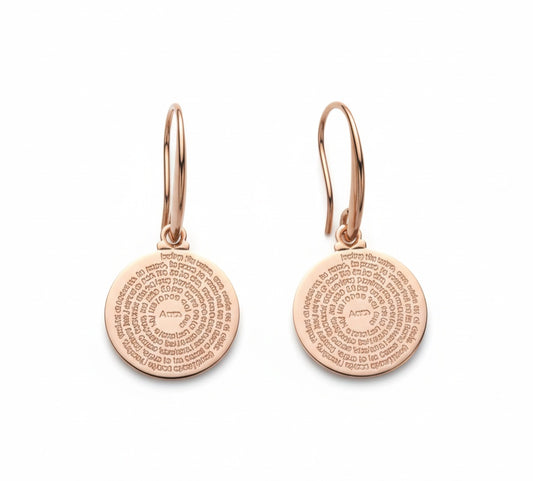 OUR FATHER PRAYER EARRINGS