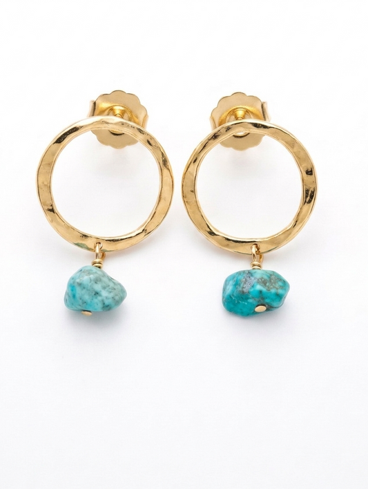 TURQUOISE HOOPS
