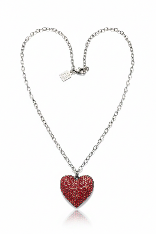 SILVER HEART NECKLACE