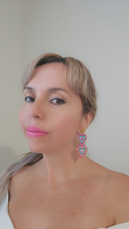 DOUBLE HEARTS EARRINGS
