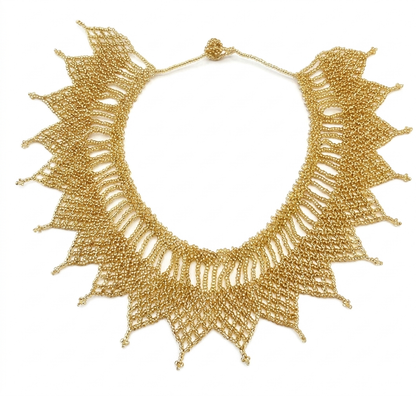 PARADISE BEADS GOLD NECKLACE