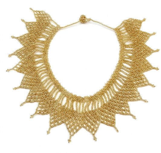 PARADISE BEADS GOLD NECKLACE