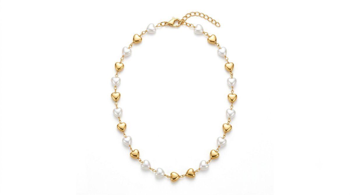 ETERNAL HEARTS PEARL NECKLACE