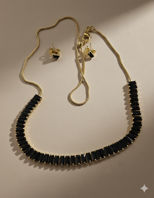 GENESIS BLACK CRYSTAL CHOKER