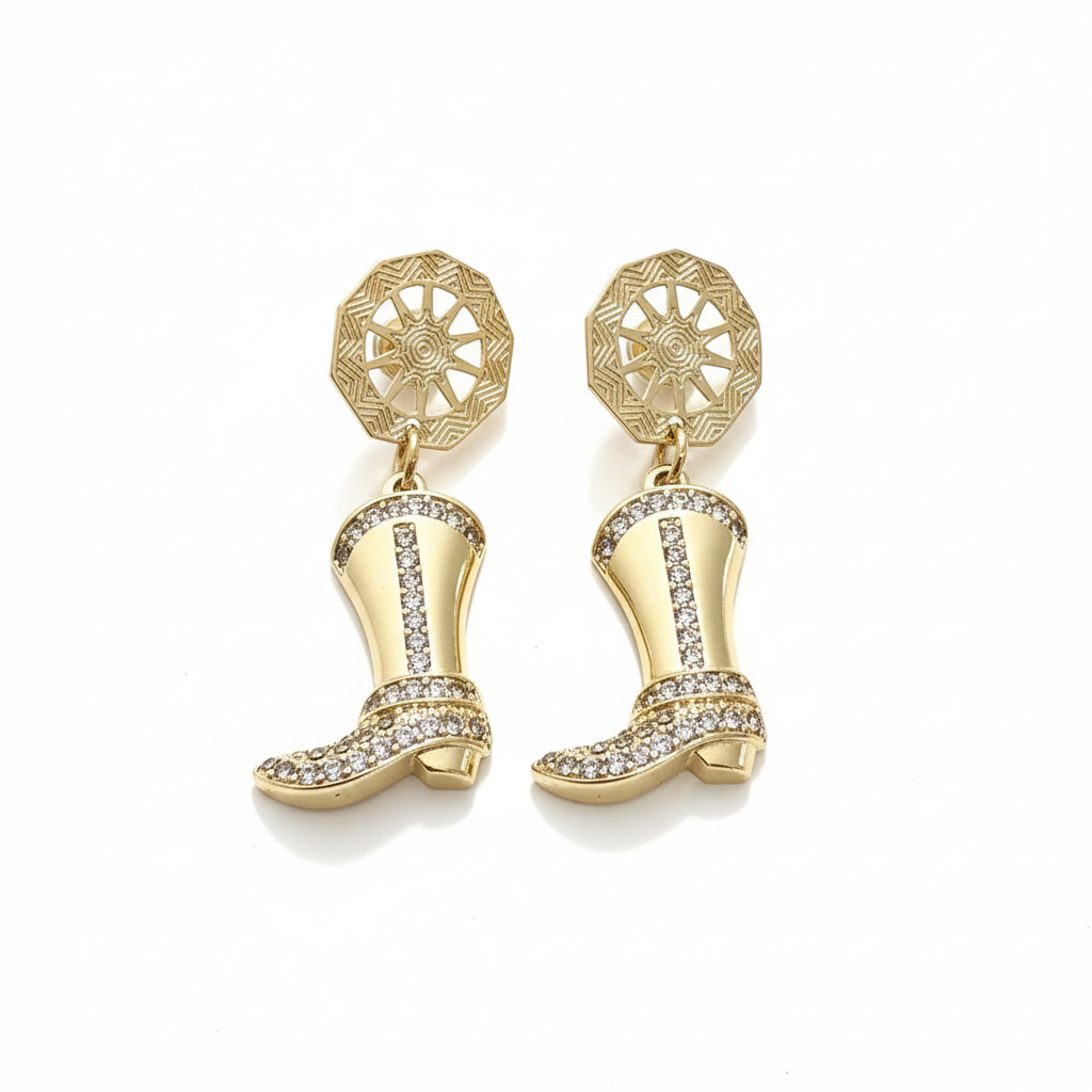 SHINE BRIGHT BOOTS EARRINGS