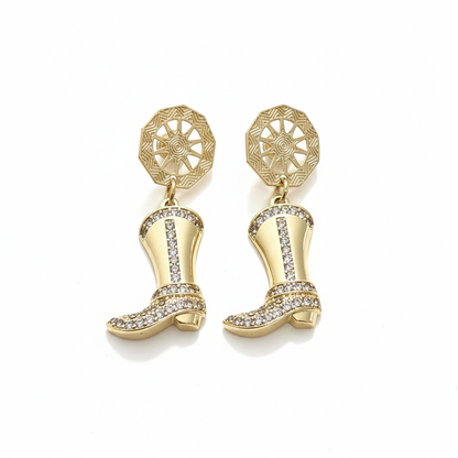 SHINE BRIGHT BOOTS EARRINGS