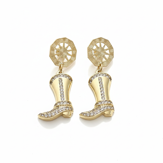 SHINE BRIGHT BOOTS EARRINGS