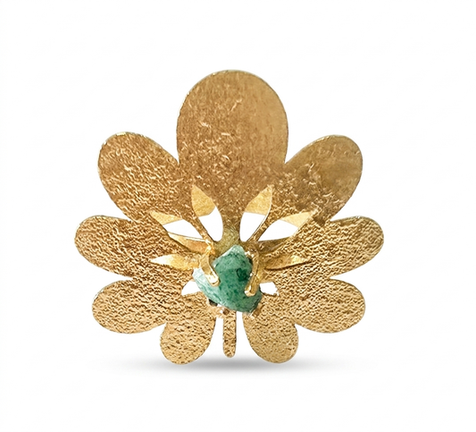 QUEEN FLOWER EMERALD RING