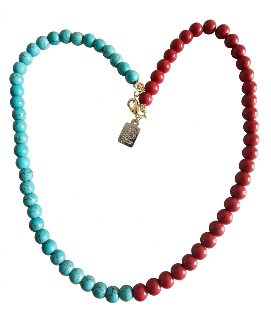 TURQUOISE & CARMINE