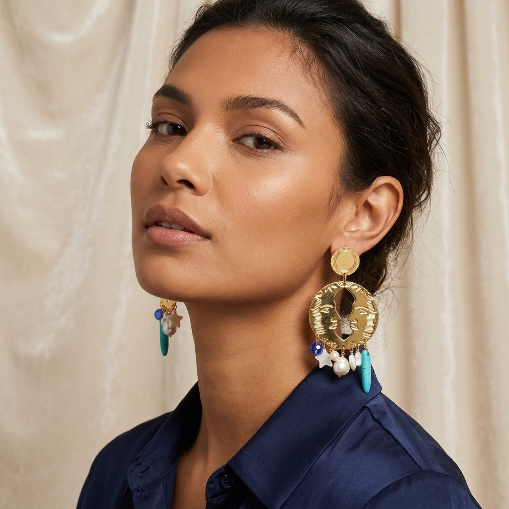 Full Moon Earrings