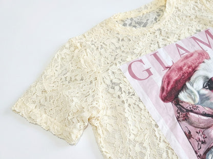CREAM DOGGIE BLOUSE