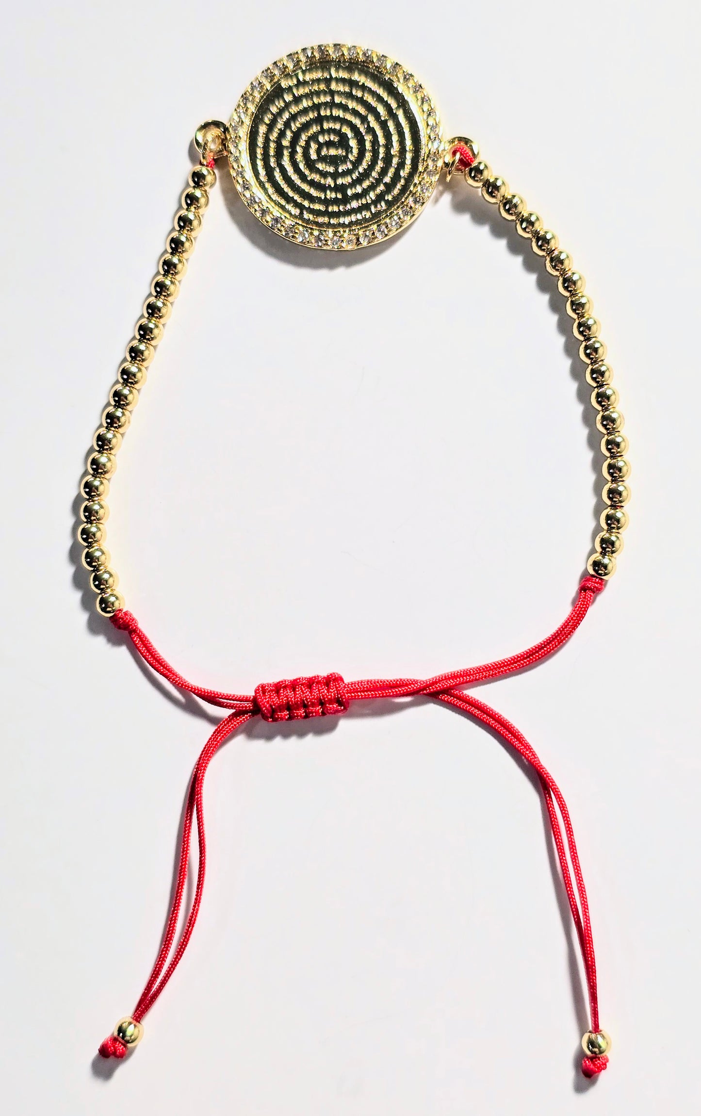 OUR FATHER PRAYER BRACELET GOLD BEADS
