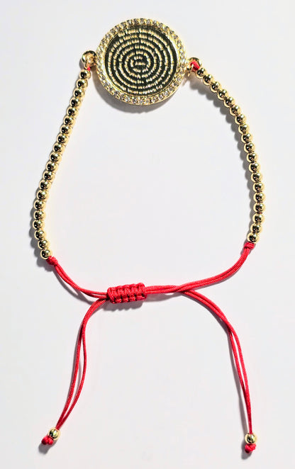 OUR FATHER PRAYER BRACELET GOLD BEADS