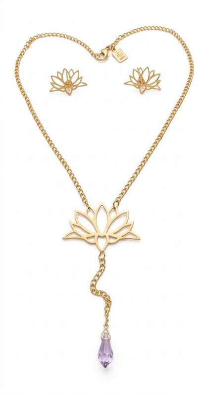 Lotus Flower Set-Necklaces