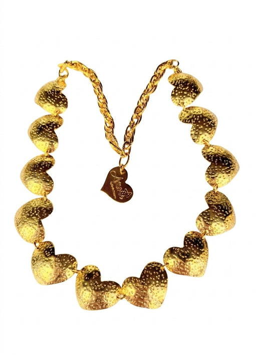 12 HEARTS GOLD NECKLACE