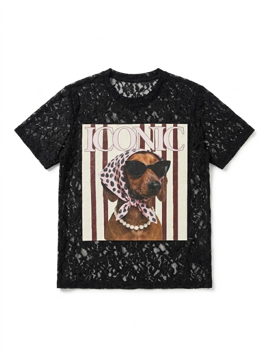 BLACK ICONIC BLOUSE