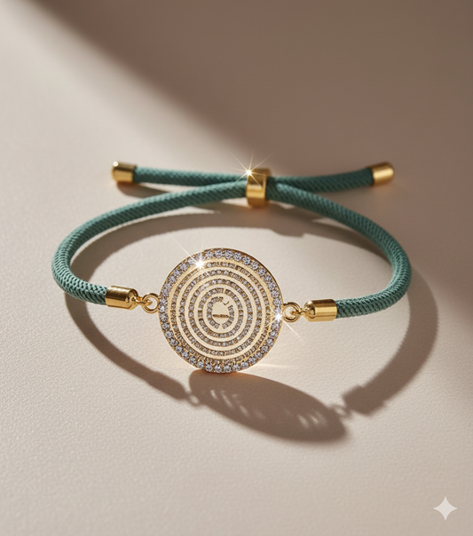 OUR FATHER PRAYER GREEN BRACELET