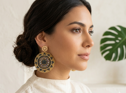MANDALA IMPERIAL BEADED EARRINGS