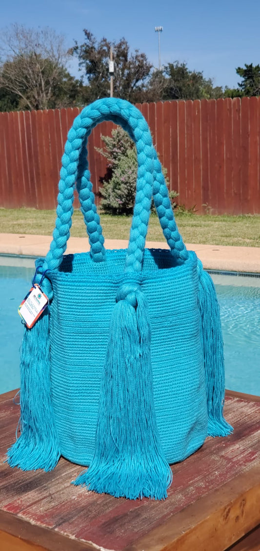 TURQUOISE WAYU BAG