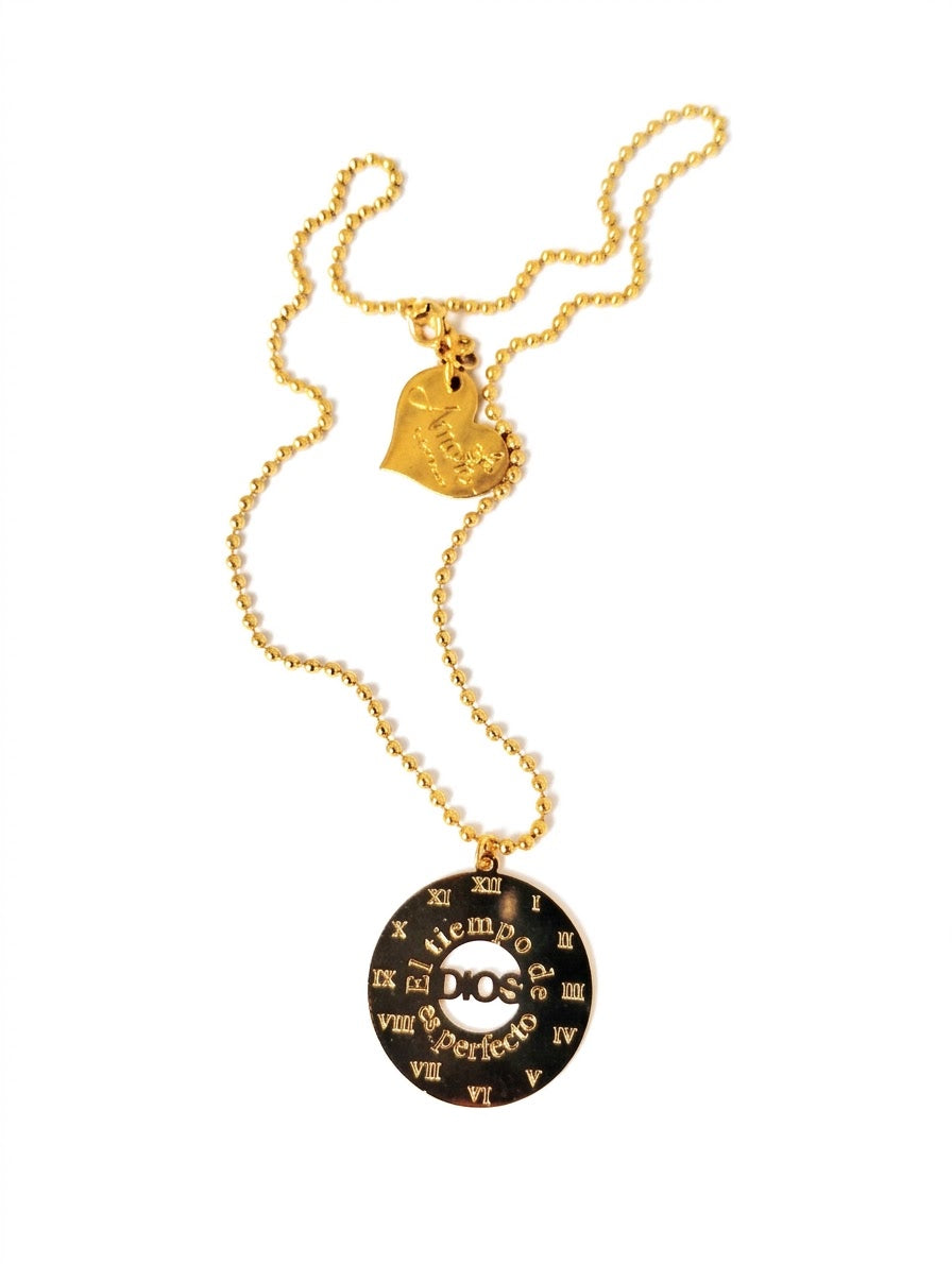 EL TIEMPO DE DIOS ES PERFECTO NECKLACE-GOD'S TIMING IS PERFECT