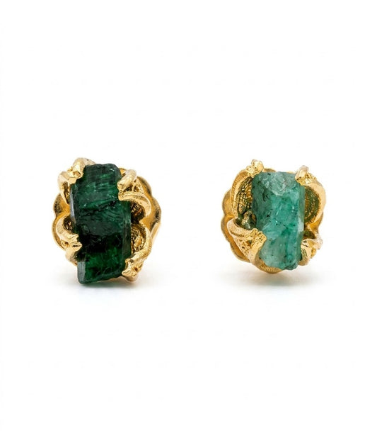 CARMEN EMERALDS STUDS EARRINGS