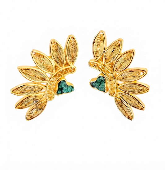 GODDESS EMERALDS STUDS