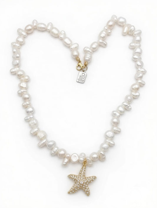 STARFISH MOTHER PEARL NECKLACE