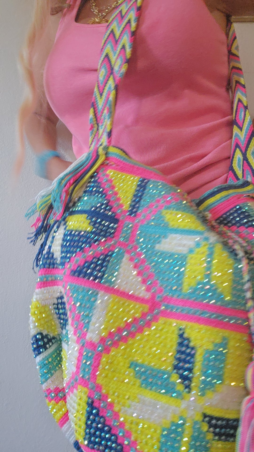 COLORFUL SHINY WAYU BAG