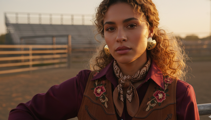THE LOVERS HEARTS HORSES EARRINGS